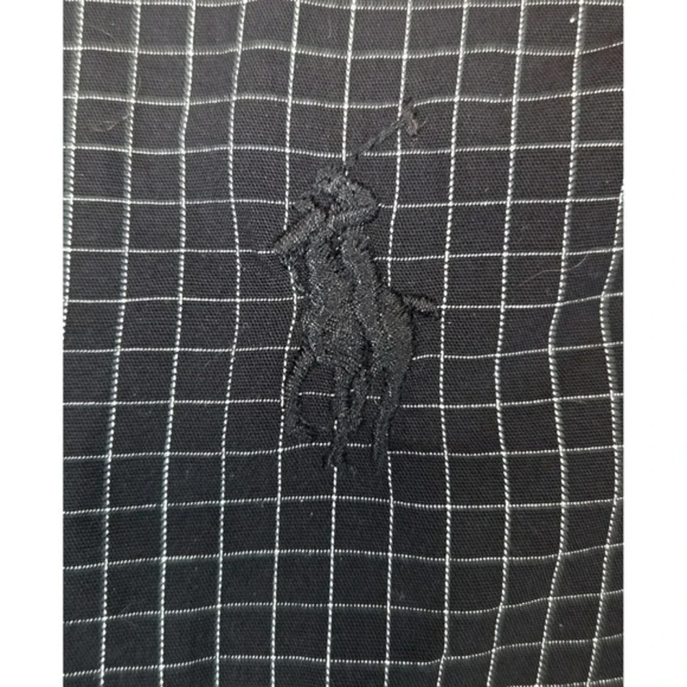 Polo Ralph Lauren Sleepwear Robe Mens Small Black Checkered Cotton